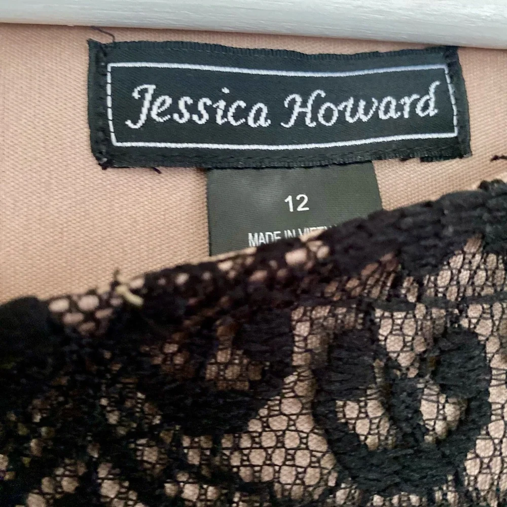 Jessica Howard Black Lace Long Sleeve Dress - Picture 2 of 6